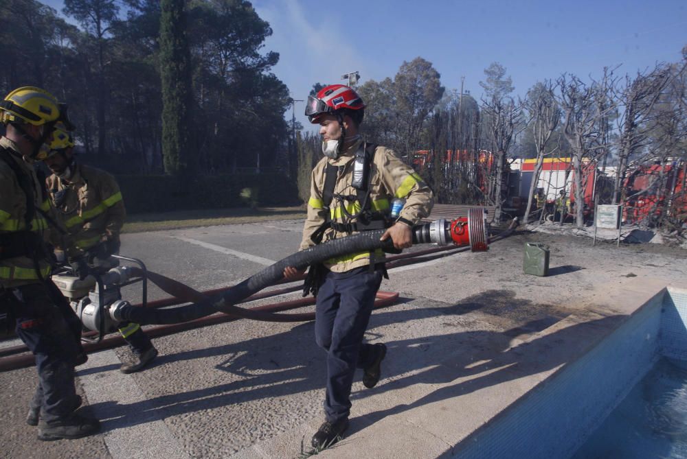 Extinció de l''incendi de Vilopriu 04/07/18