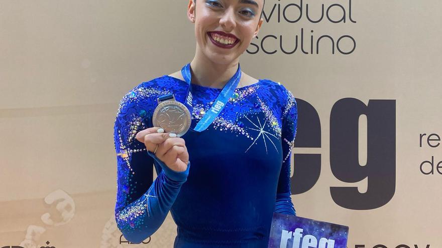 La gimnasta de Quart de Poblet Celia Serrano, subcampeona de España