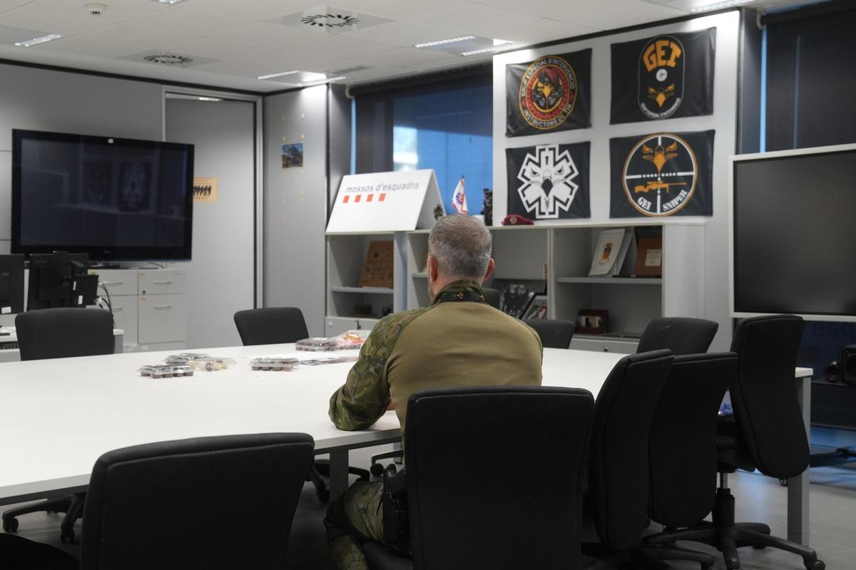 El jefe del Grup Especial d'Intervenció (GEI) de los Mossos d'Esquadra.