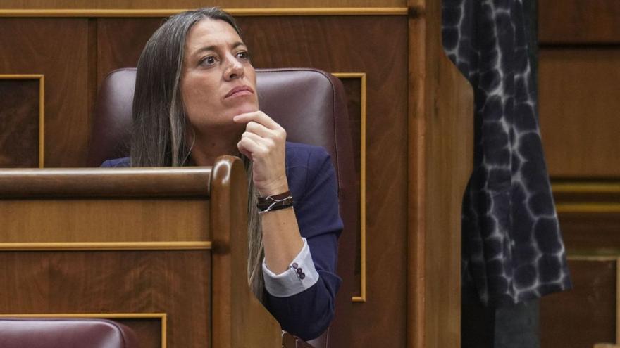 La diputada Miriam Nogueras, portaveu de Junts, durant una sessió al Congrés. | BORJA SÁNCHEZ-TRILLO / EFE