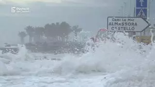 Aviso naranja por olas de 4 metros y fuertes vientos en todo el litoral valenciano