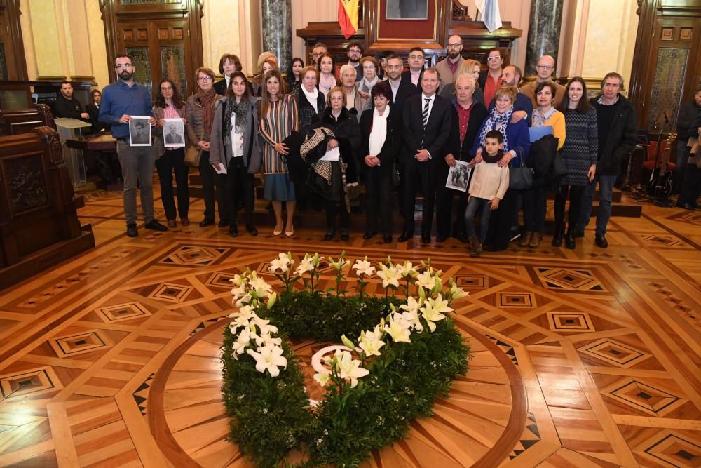 Homenaje a víctimas coruñesas del Holocausto nazi