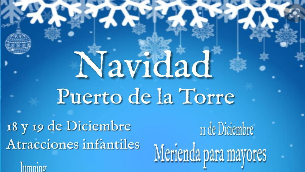 Detalle del programa de Navidad del Puerto de la Torre.