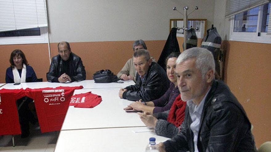 Los pacientes se reunieron ayer en Nueva Málaga.