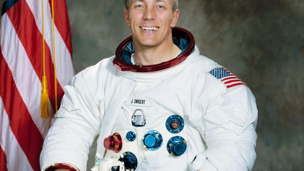 El astronauta Jack Swigert, en la misión Apolo 13.