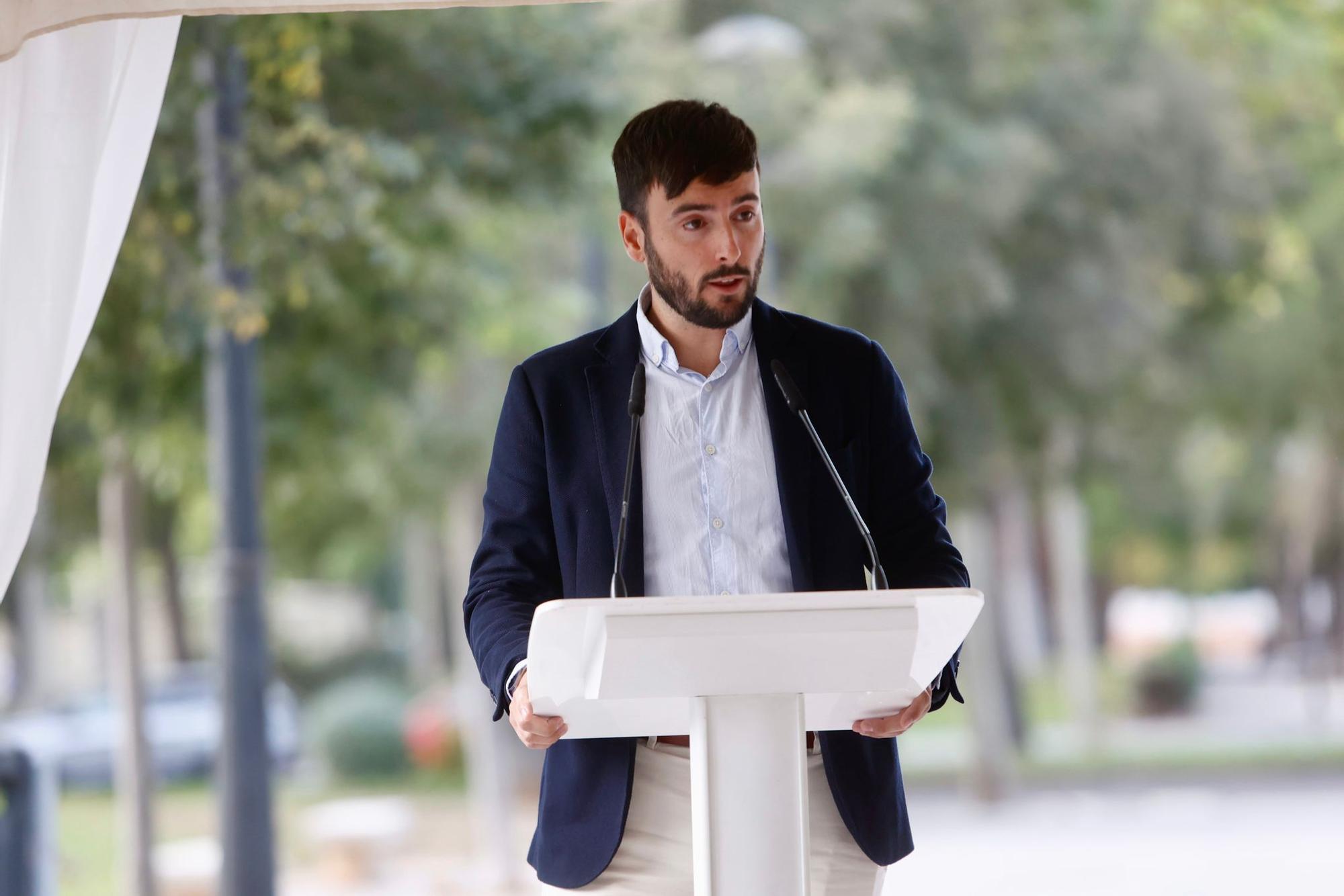 Primera piedra del edificio de Campanar