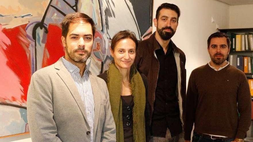 Desde la izquierda, David Pascua, Pilar Camba, Javier Ferrero y Esteban Granados