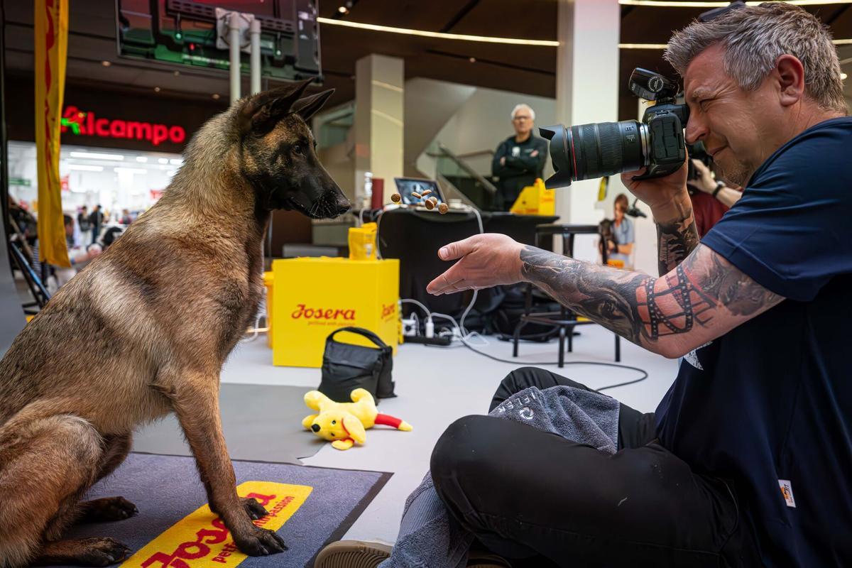 Barcelona, 16/04/2026 OnBarcelona. El fotógrafo de perros más viral del mundo: Christian Vieler estará en Barcelona del 16 al 18 de abril. AUTOR: MANU MITRU