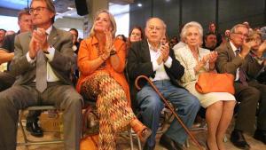 Artur Mas, Helena Rakosnik, Jordi Pujol, Marta Ferrusola y Xavier Trias.