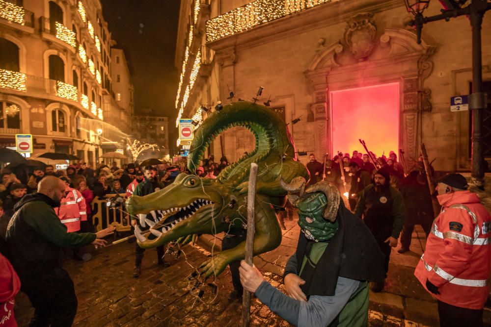 La borrasca Gloria estropea la Revetla de Sant Sebastià