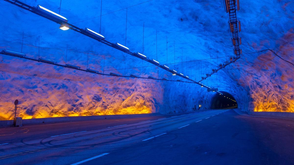 El túnel de carretera más largo del mundo: en Noruega y de 24,5 kilómetros