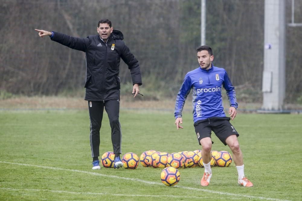 Entrenamiento del Real Oviedo,.