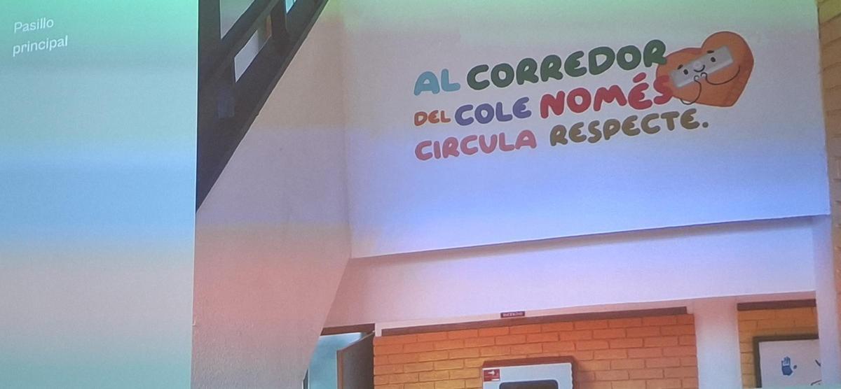 El mensaje que se colocará en los pasillos de las escuelas