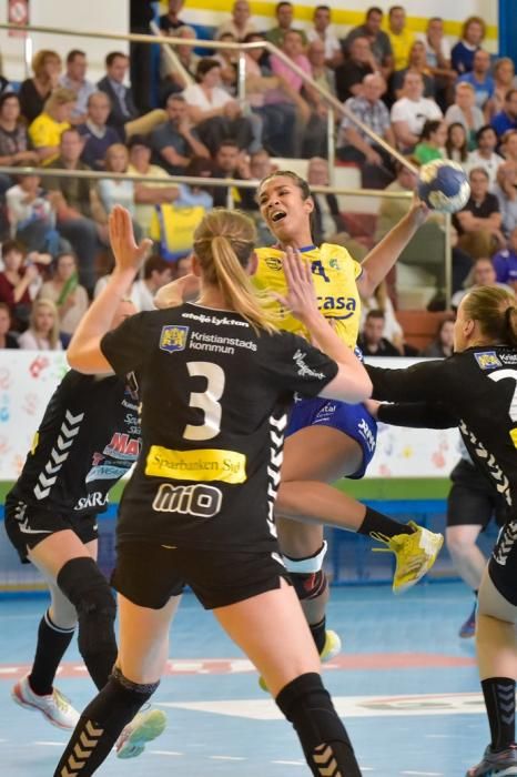 07-04-2019 TELDE. Ida de las semifinales de la Challenge Cup entre el Rocasa de Gran Canaria y el Kristianstad Handboll de Suecia  | 07/04/2019 | Fotógrafo: Andrés Cruz