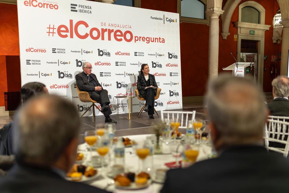 Fotogalería | #ElCorreoPregunta con el arzobispo de Sevilla, José Ángel Saiz Meneses Fotogalería | #ElCorreoPregunta con el arzobispo de Sevilla, José Ángel Saiz Meneses