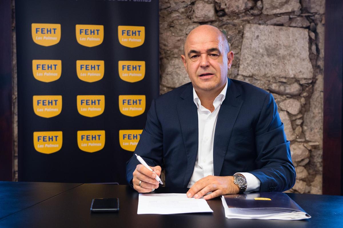 José María Mañaricúa, presidente de la Federación de Empresarios de Hostelería y Turismo (FEHT).