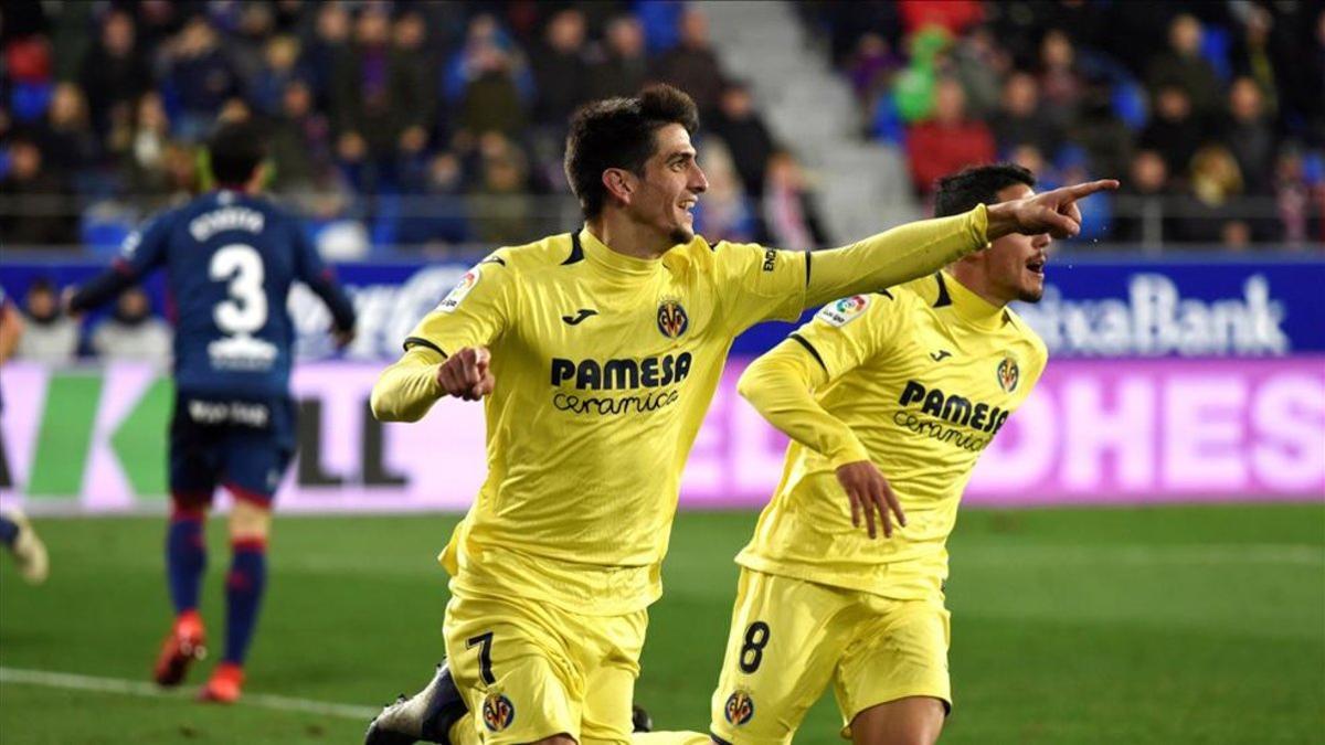 Gerard Moreno celebra un gol la temporada pasada