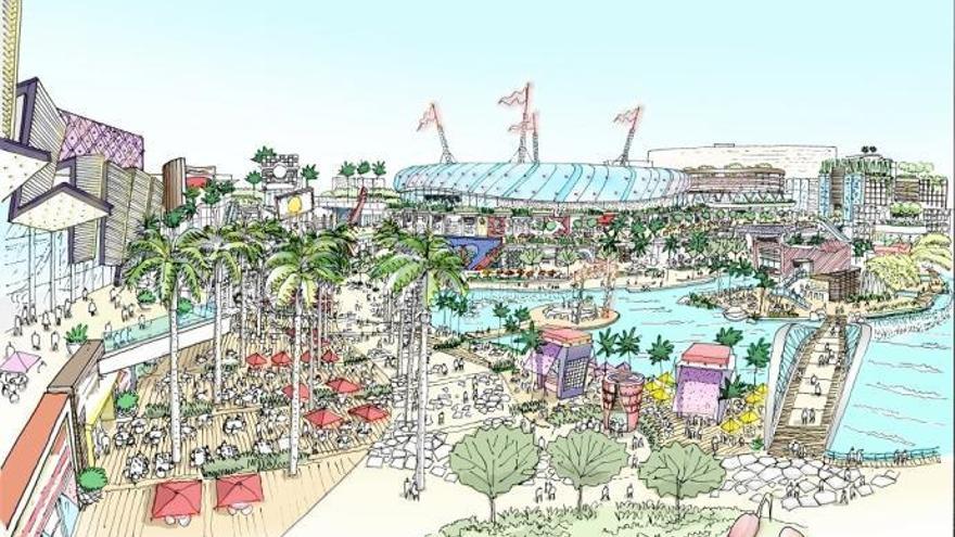 Infografía de cómo será el centro comercial y de ocio Intu Costa del Sol, en Torremolinos.