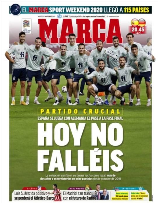 Portada MARCA martes 17 noviembre 2020