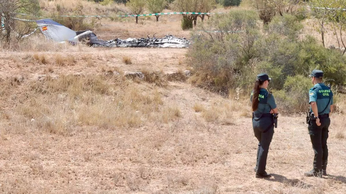 Dos muertos en el accidente de una avioneta en Requena
