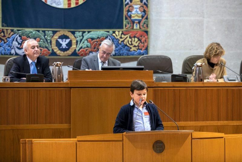 Pleno infantil en las Cortes