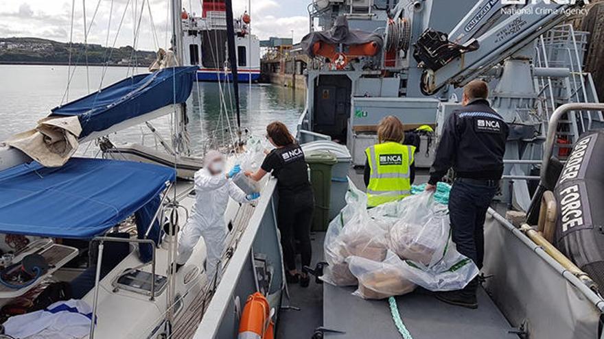 Interceptan en Gales un velero comprado en Mallorca con una tonelada de cocaína