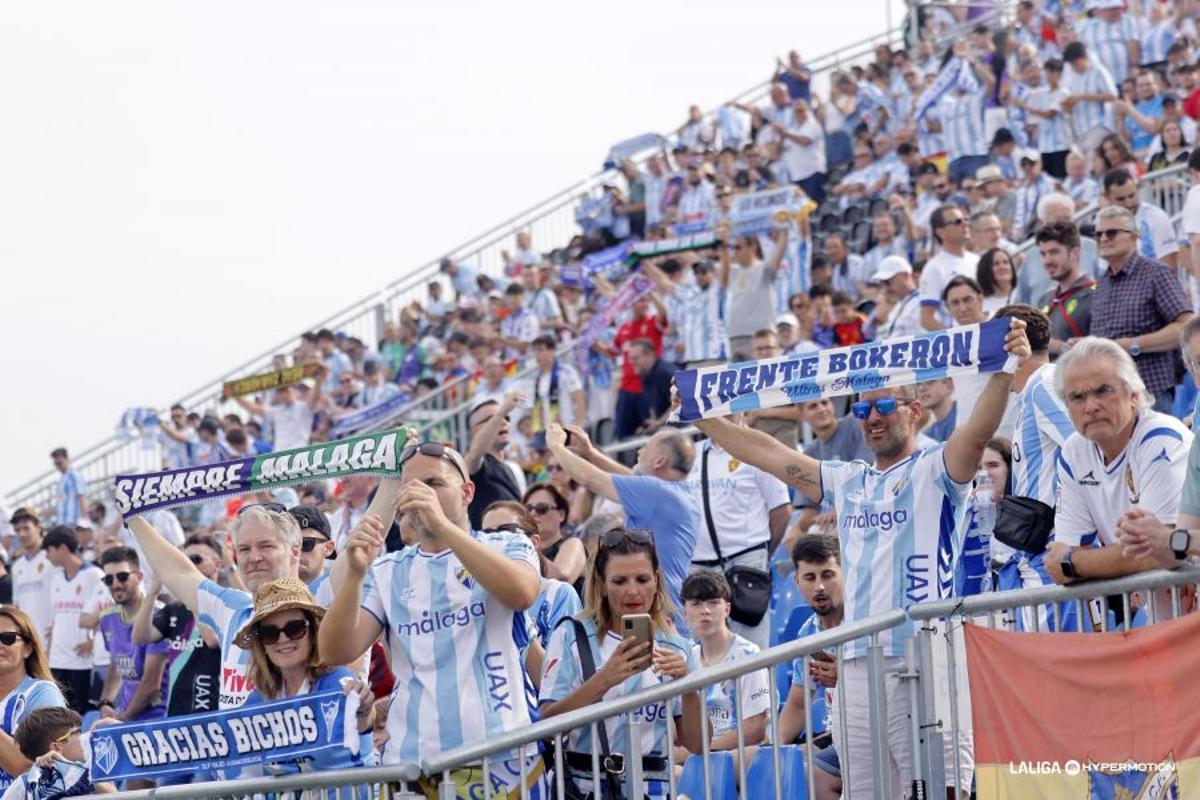 El Real Zaragoza vs Málaga CF, en imágenes