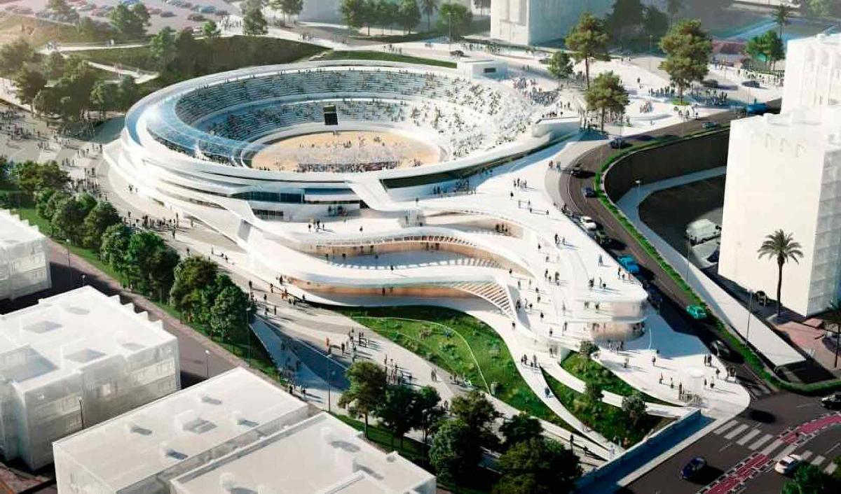 Imagen del nuevo proyecto de reconstrucciónb de la plaza de toros de Benidorm.
