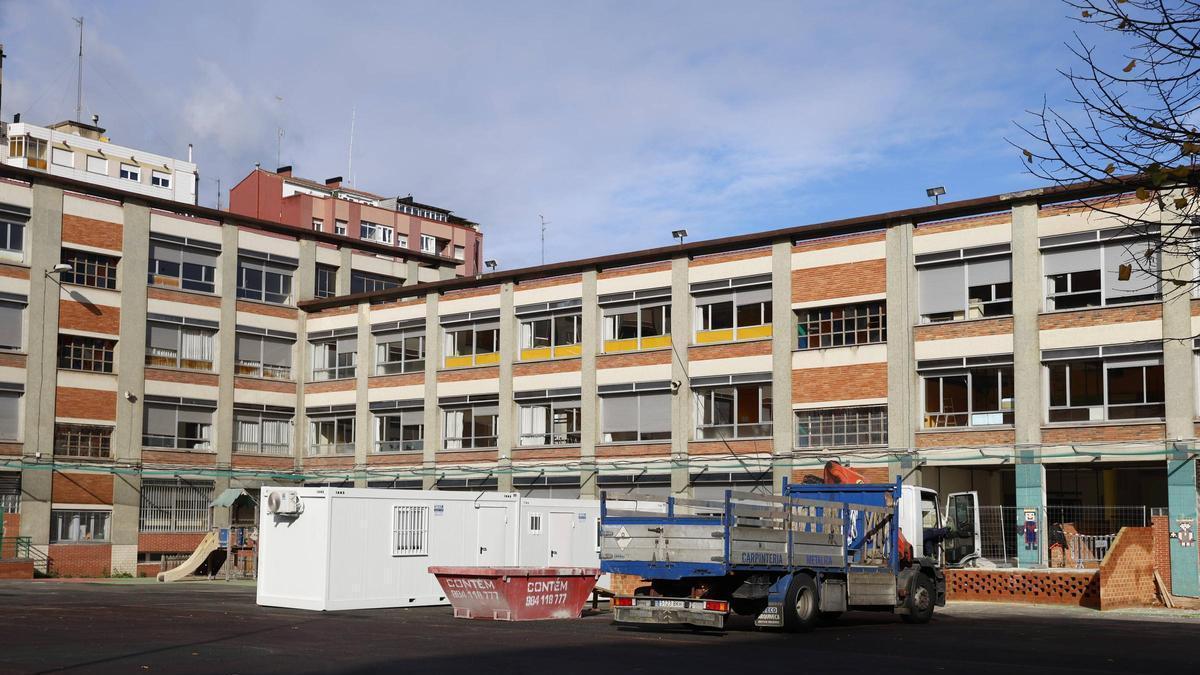 Obras en el Rey Pelayo a inicios de año.