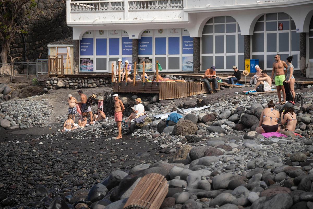 Playa de San Marcos, en el municipio de Icod de los Vinos, en el norte de Tenerife.
