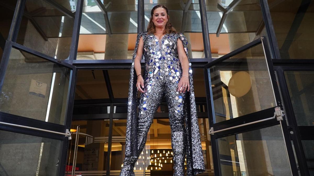 Verónica Ronda, protagonista de 'Mamma Mia! El musical' en la presentación de A Coruña
