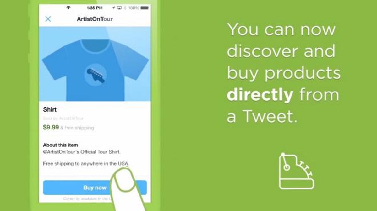Vídeo de Twitter explicatiu sobre com comprar. 