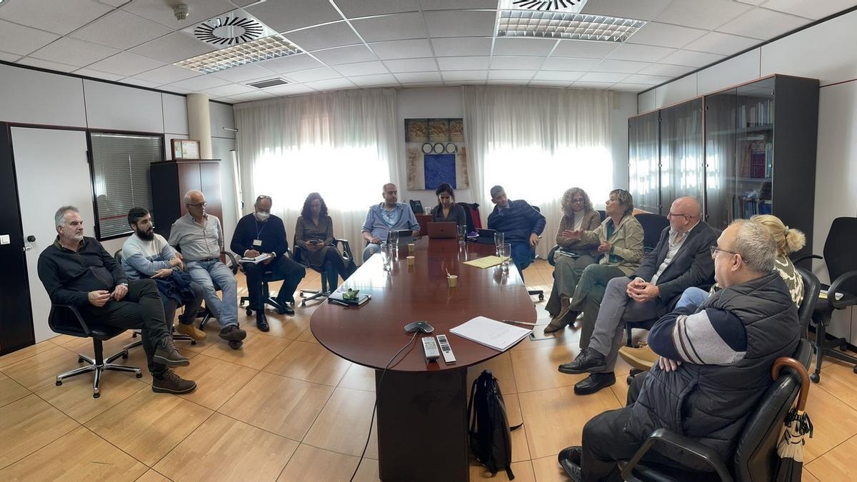 Imagen de la reunión mantenida este martes.