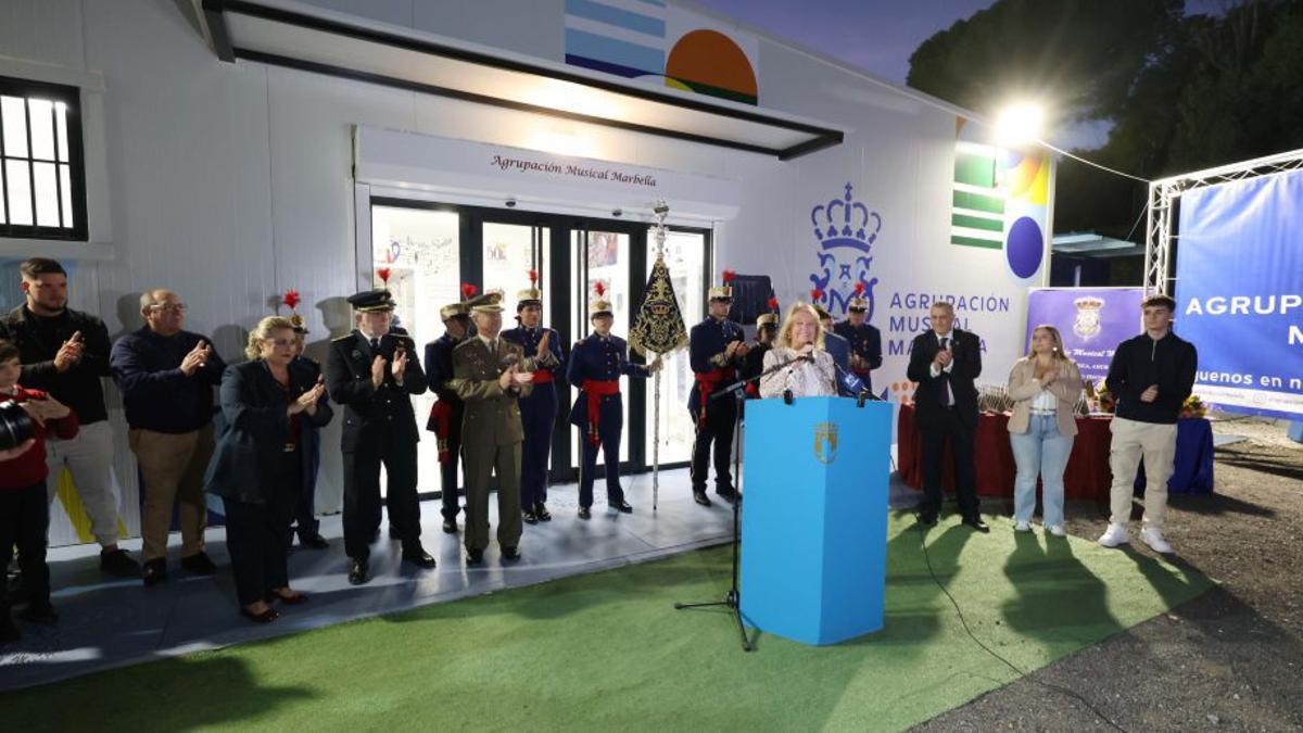 Acto de inauguración de la sede de ensayo del colectivo musical.