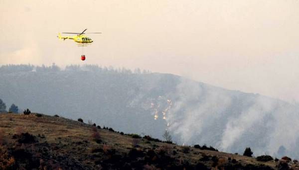 Imágenes del incendio en la Ribagorza