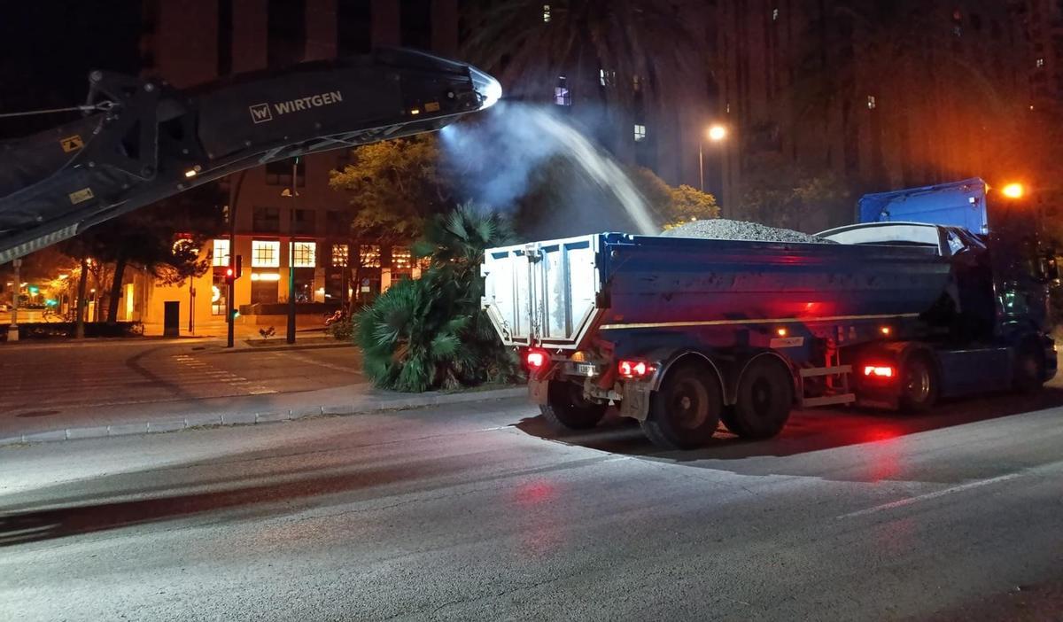 Els treballs es fan fonamentalment de nit