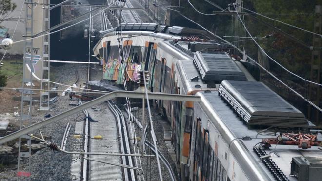 Les fotos de l'accident de tren mortal a Gelida