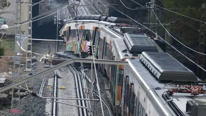 Les fotos de l'accident de tren mortal a Gelida