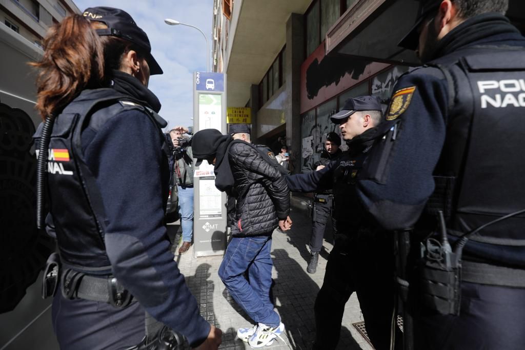 Gran operación policial contra un grupo juvenil violento  en Palma