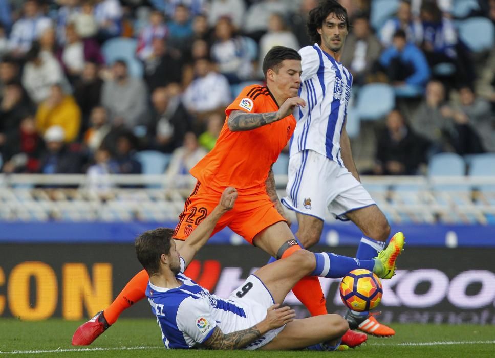 Las mejores imágenes del Real Sociedad - Valencia