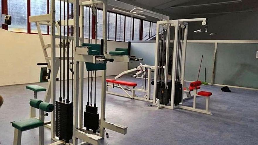 Instalaciones del gimnasio de Riosa.