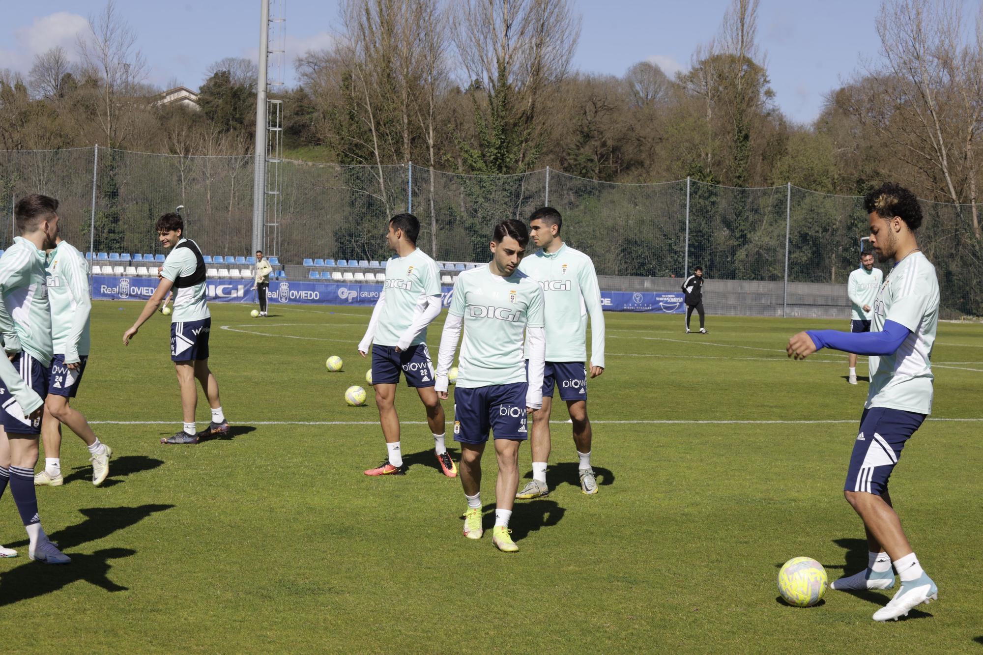 EN IMÁGENES: el entrenamiento del Oviedo