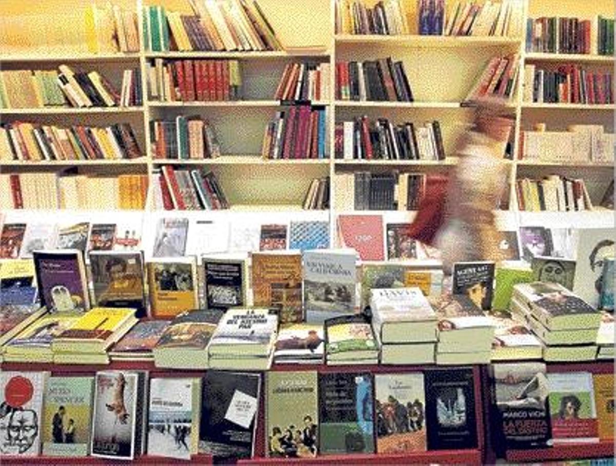 Imagen del interior de una librería de Valencia.