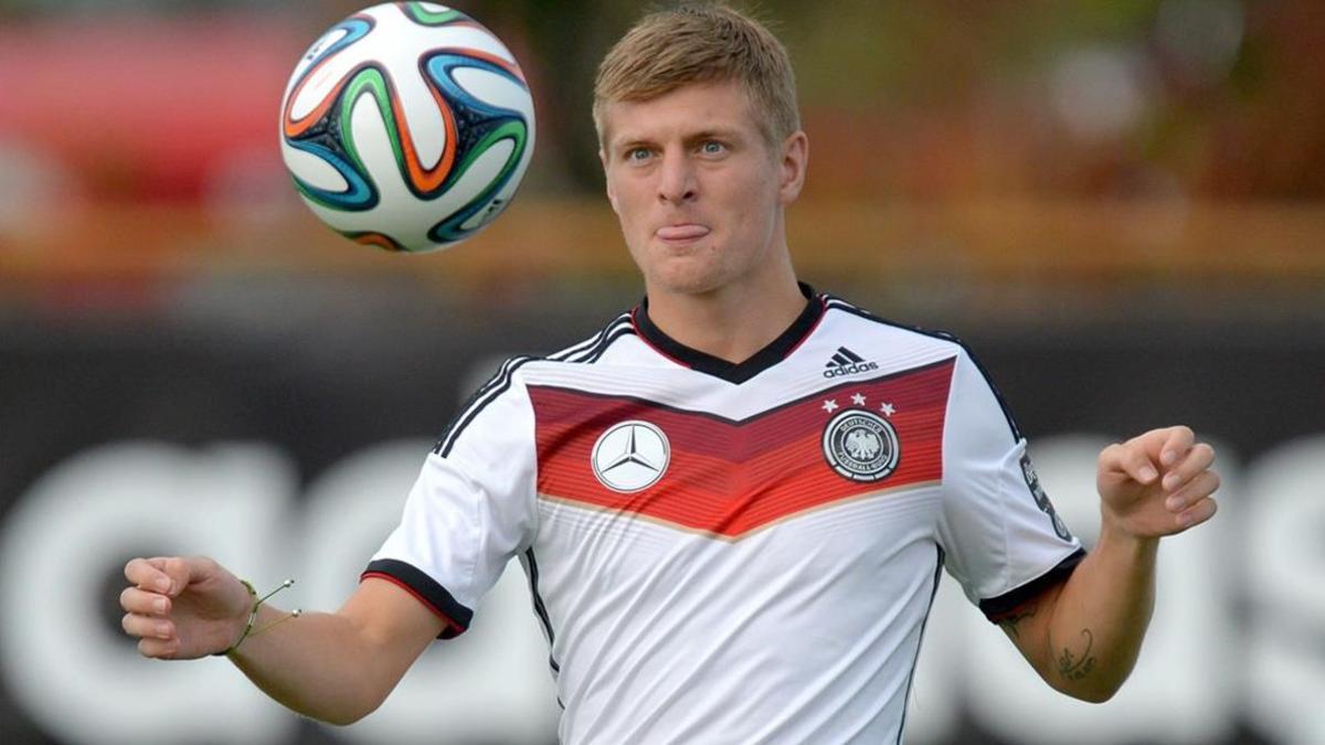 Toni Kroos, durante un partido con la selección de Alemania