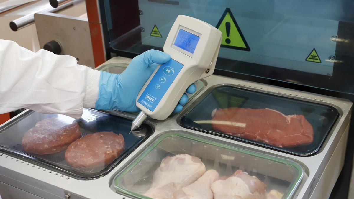Control de alimentos en una industria cárnica.
