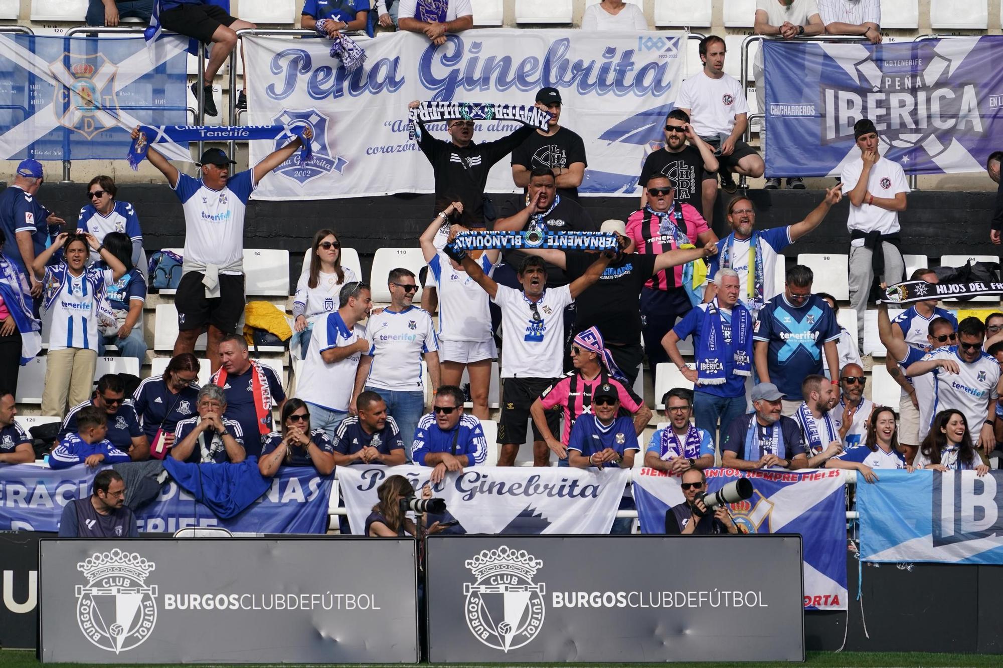 El partido entre el Burgos y el Tenerife. en imágenes