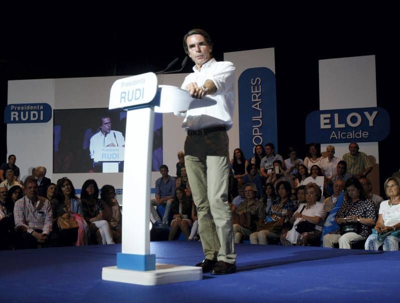 Fotogaleria del Mitin de Aznar en Zaragoza