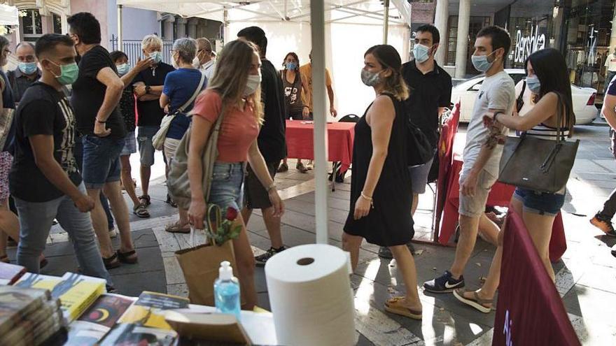 Accés d&#039;entrada al recinte perimetrat del passeig de Pere III de Manresa, on es van ubicar les parades el mes de juliol passat