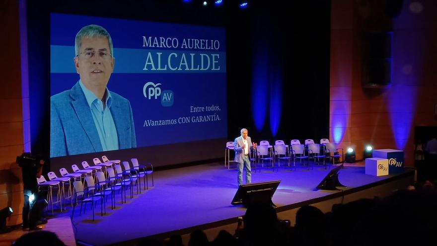 Marco Aurelio Pérez presenta su programa electoral el auditorio de Expomeloneras
