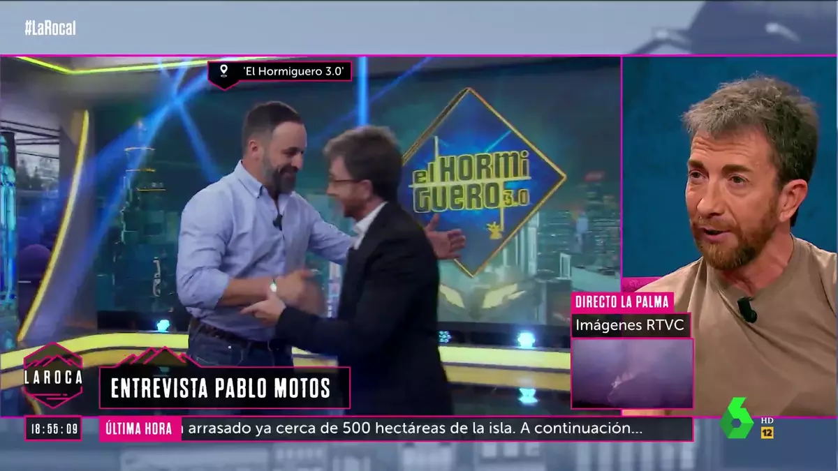 Pablo Motos se sinceró en el programa de Nuria Roca sobre su entrevista a Santiago Abascal.
